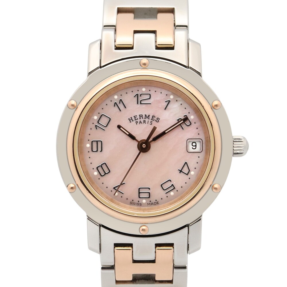 Hermes Clipper Nacre Wrist Watch Quartz #329090H10B